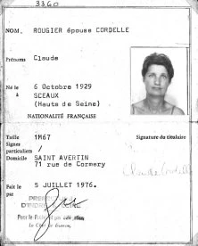 Nouvelle carte d'Identité de Claude , 1976