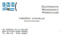 Fred embauché chez EMH, à Boulogne, bureaux de la Colline