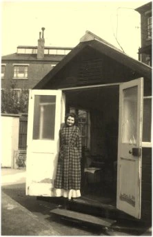 Brigitte Chedal, à l'hôpital de Paddington, 1956
